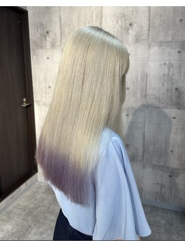 メゾン(Maison) ホワイトベージュ　裾カラー　@shion_maison