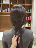 地毛風カラー/暖色ブラウン/髪質改善/ブリーチなしカラー