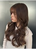 レイヤー/レイヤーカット/顔まわり/顔周りカット/透明感カラー