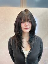 ロンド レア 天神大名店(Lond Le’a) ホワイトブロンド/外ハネボブ/美髪/ワイドバング/ブルーブラック