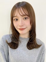 ガーデン 渋谷(GARDEN) レイヤーカット/外ハネミディアム/ベージュカラー