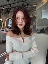 ロンド マーレ 天神大名店(Lond mare)&nbsp;大人ガーリー/小顔/ミディアムレイヤーカット/似合わせカット