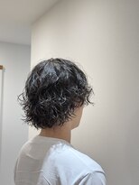 レンジヘアー(lange hair)&nbsp;メンズボブ×スパイラルパーマ【鈴鹿/津/メンズ/スパイラル】
