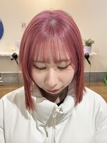 ラック 津田沼(LUCK)&nbsp;ピンク/レイヤー/津田沼/韓国/ボブ/ケアブリーチ/似合わせカット