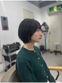 大人ナチュラルショートボブ/乾かすだけでまとまるショート