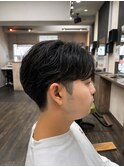 癖を活かすナチュラルセンターパート