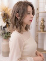カバーヘア ブリス 北浦和(COVER HAIR bliss) かきあげバング外ハネクラゲカットブリーチなし裾カラー30代c8