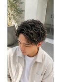 メンズ　波巻き　ハイライト