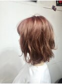 ピンクグレージュカラー