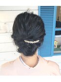 和装ヘア ヘアセット ヘアアレンジ シニヨン
