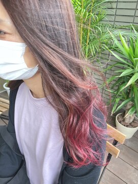 ダブル(W) 【hair salon W】ピンクブラウンカラー