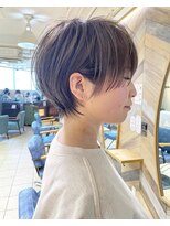 ネオリーブ モカ 川崎チネチッタ店(Neolive mocca) 20代30代40代大人可愛いひし形ショートボブ　襟足すっきり