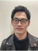 2ブロック爽やかアップバング(赤坂、理容室)