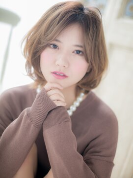 モッズ ヘア 福岡姪浜店(mod's hair) *mod's姪浜*センターパートこなれハイトーンフレンチガーリーf