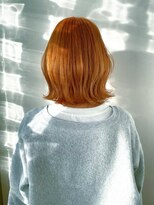 ヘアーアンドスパ フェリーチェ ミチ 野田屋町店(HAIR&SPA felice MICHI)&nbsp;【feliceMICHI島田和也】外ハネオレンジカラー