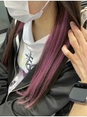 インナーカラー プルエクステ エクステ