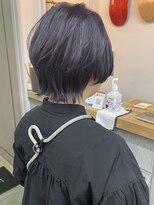 【cuzKLUB】ショートウルフブリーチバイオレット【池袋】