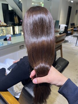 トレス(TRESS) 艶カラー　髪質改善トリートメント　酸熱トリートメント