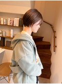 丸みショートのフレアバング