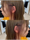 切りっぱなしボブ/エアリーロング/美髪/ピンクブラウン/上大岡