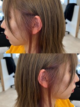 アフェクト 上大岡(affect) 切りっぱなしボブ/エアリーロング/美髪/ピンクブラウン/上大岡