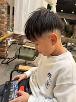 ルーナヘアー(LUNA hair)&nbsp;『京都 ルーナ』マッシュ刈り上げマッシュショートキッズカット