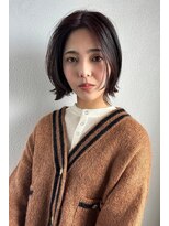 スリーマーク(THREE mark)&nbsp;ボブレイヤー×モノトーンラベンダー