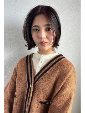 スリーマーク(THREE mark) ボブレイヤー×モノトーンラベンダー