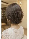 大人ショートボブ/ナチュラルカール/20代/30代/40代