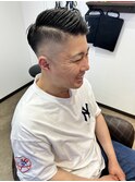 アップバングベリーショート
