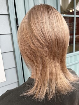 エボノスヘアー エボノスヘアー ボブウルフ甘いミルクティー