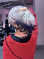 ダズリングディア(Dazzling Deer)&nbsp;シルバー/ホワイト/ロング/デザインカラー/レイヤーカット