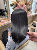 20代30代40代×透明感ブラック×メテオ髪質改善カラー
