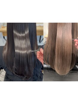 ダメージレスな縮毛矯正、髪質改善トリートメントならLIVEILで☆今まで経験したことない艶髪へ導きます！