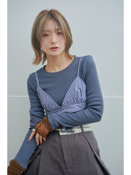 モードケイズエミュー(MODE K's eau) ローライト×外ハネ×レイヤー【摂津本山/髪質改善】