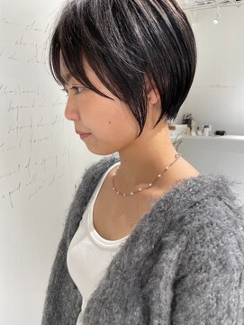 ジュベ 別府店(juve.) 別府ショートボブ顔まわりレイヤーカット髪質改善カラー30代