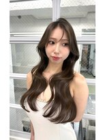 ナンバー ノード 渋谷(N° node)&nbsp;：韓国風ロングレイヤー×艶ブラウン