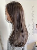 20代30代★スタイリング簡単♪イルミナ透明感アッシュベージュ