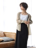 ビーグレイス&nbsp;クセ毛風前下がりショート×30代こなれ感スタイルvol.2