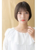 カバーヘア ブリス 大宮西口(COVER HAIR bliss)&nbsp;グレイアッシュ小顔前下がりシンプルショートY大宮20代30代40代