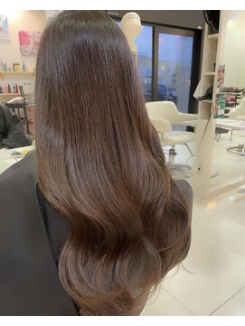 アンフェリール 原島店(Em Fellir) ワンホンヘア/グレージュアッシュ/グレーベージュ/20代30代40代