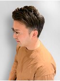 カジュアルショート×アップバングサイドパート【新大阪】