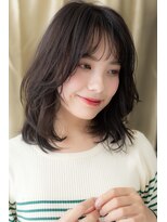 カバーヘアアンドスパ ブリス 浦和(COVER HAIR&SPA bliss)&nbsp;シースルーバングくせ毛風暗髪小顔くびれヘアY浦和20代30代40代