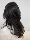 黒髪/レイヤーカット/デジタルパーマ/ロング/20代30代40代/