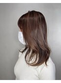 ラベンダーブラウン×ハイライト