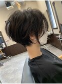 束感丸みショート 似合わせカット 大人ガーリー