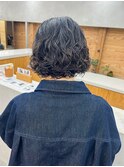 ボブパーマ　くるくる　ショート