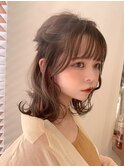 10代20代30代【ヘアセット】結婚式セットふんわりハーフアップ