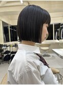 ボブ/ミニボブ/ミディアム/切りっぱなしボブ