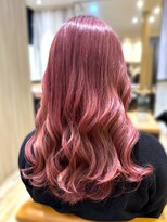 アロマヘアルーム 横浜店(AROMA hair room) ビビット艶ピンクローズニュアンスパーマ/横浜/横浜西口